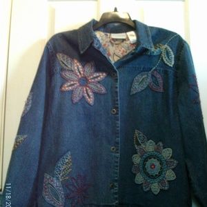 Alfred Dunner Size 16 Jean Jacket